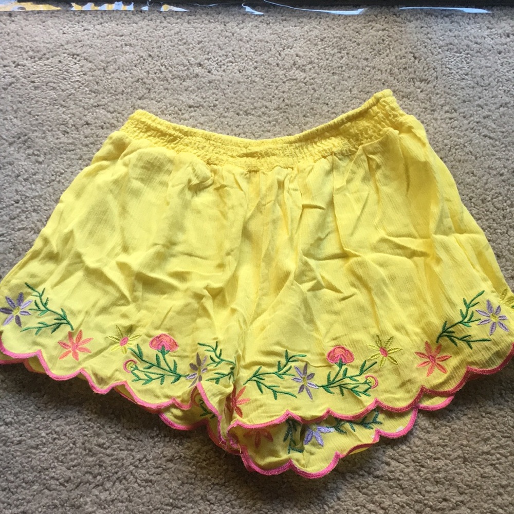 $15 yellow shorts